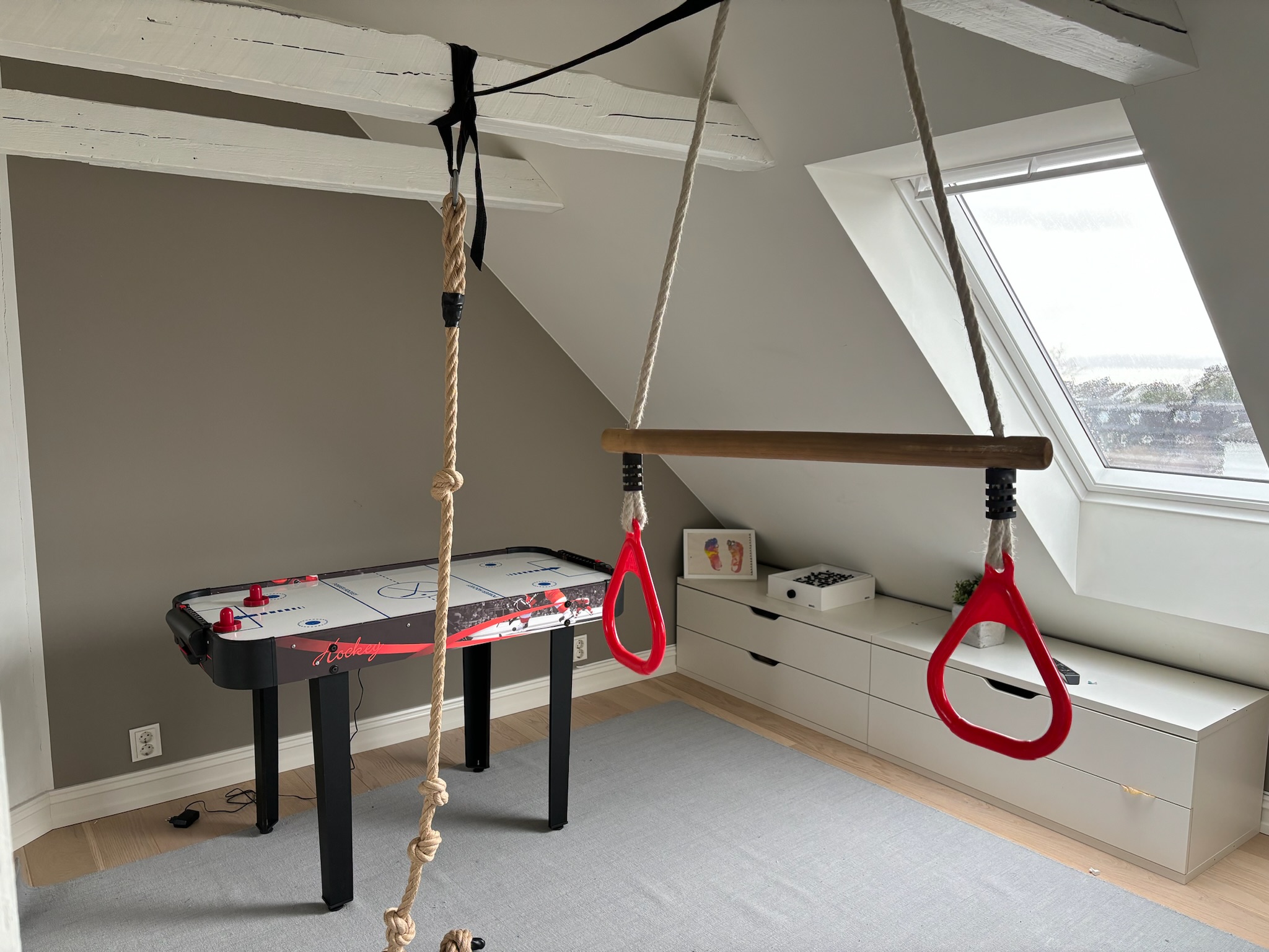Livingroom/playroom/work out room